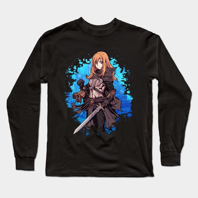 Fantasy RPG Game Anime Character - Anime Shirt Long Sleeve T-Shirt by KAIGAME Art